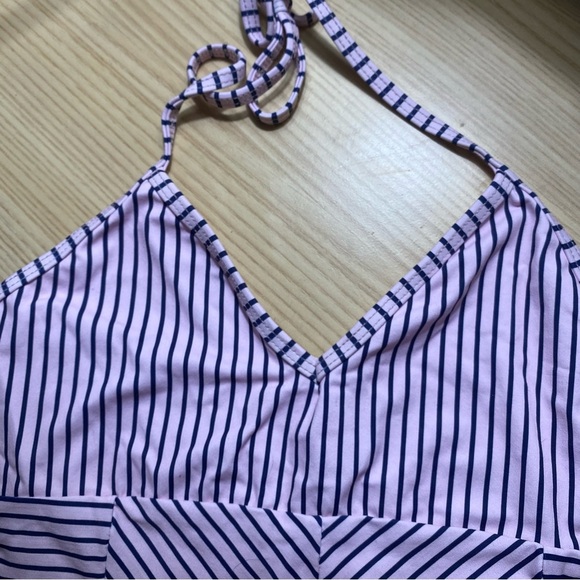 NWT Splendid Pink Blue Striped One Piece - Picture 4 of 13